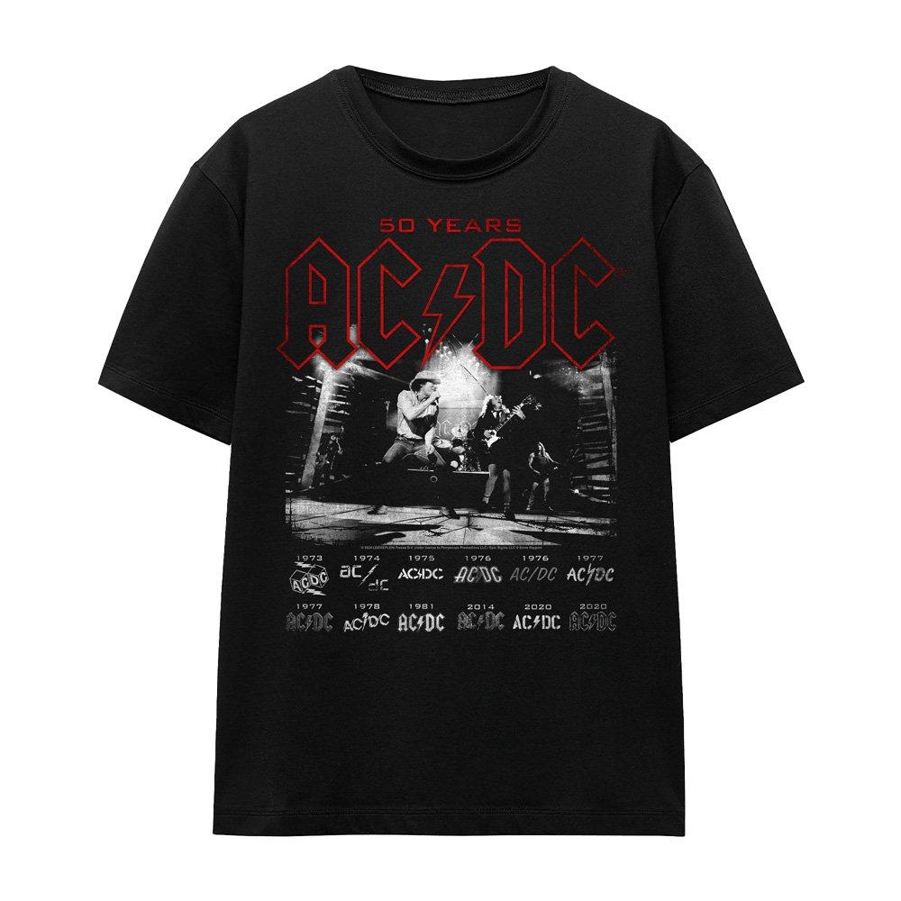 Black - ACDC - AC DC Logo Stack T-Shirt Black - 4