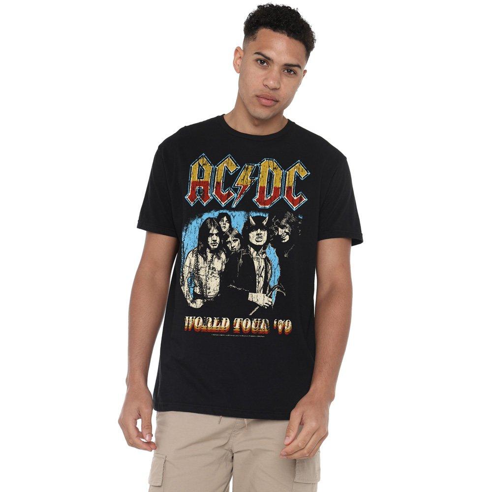 Black - ACDC - AC DC World Tour 79 Unisex T Shirt Black - 1