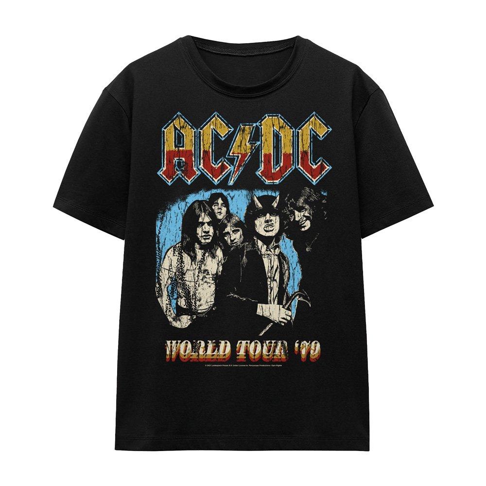 Black - ACDC - AC DC World Tour 79 T-Shirt Black - 4