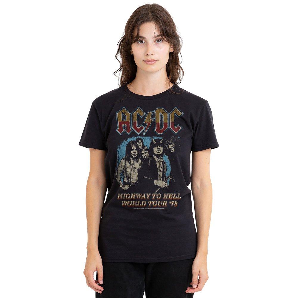 Black - ACDC - AC DC Highway World Tour 79 T-Shirt Black - 1