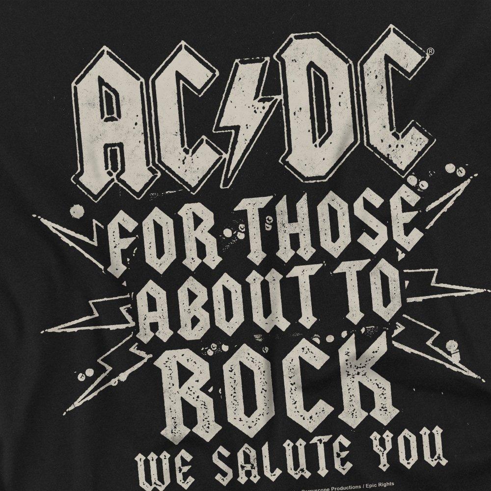 Black - ACDC - AC DC Salute Unisex T Shirt Black - 2