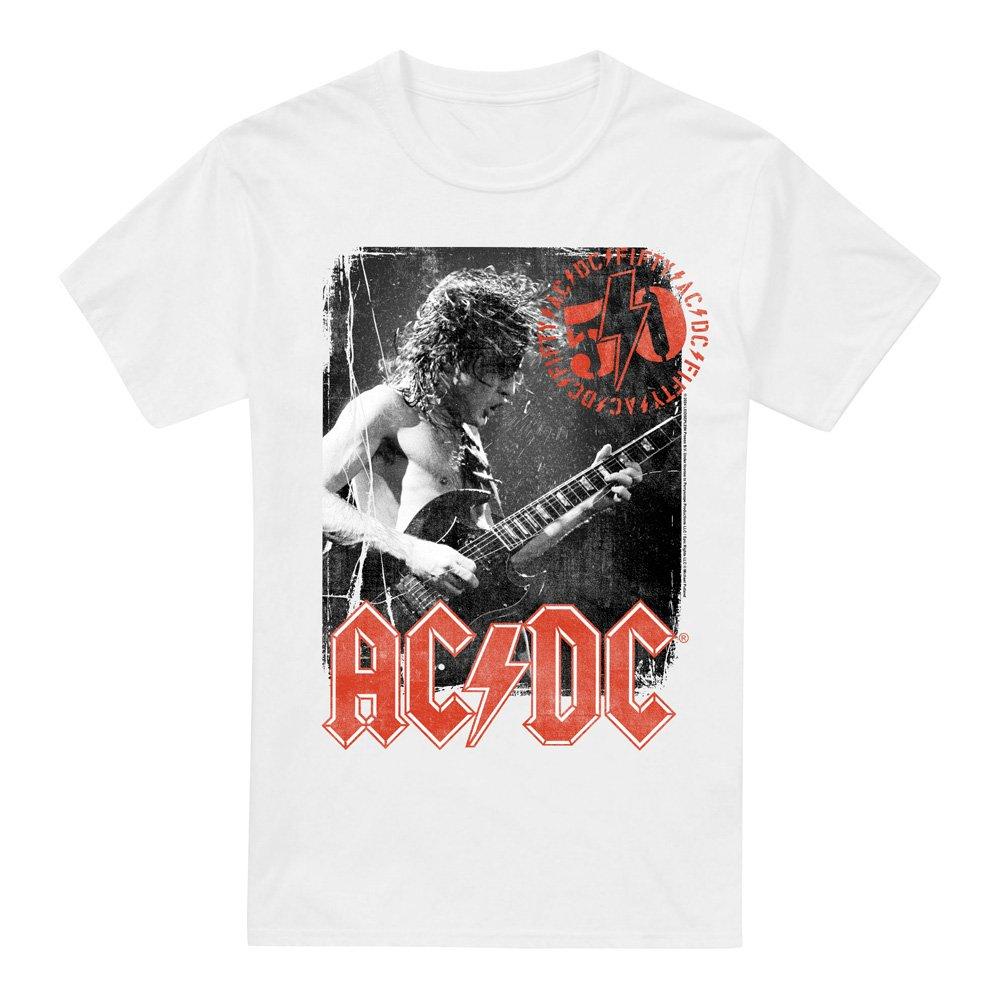 White - ACDC - AC DC Stamp Poster Unisex T Shirt White - 4