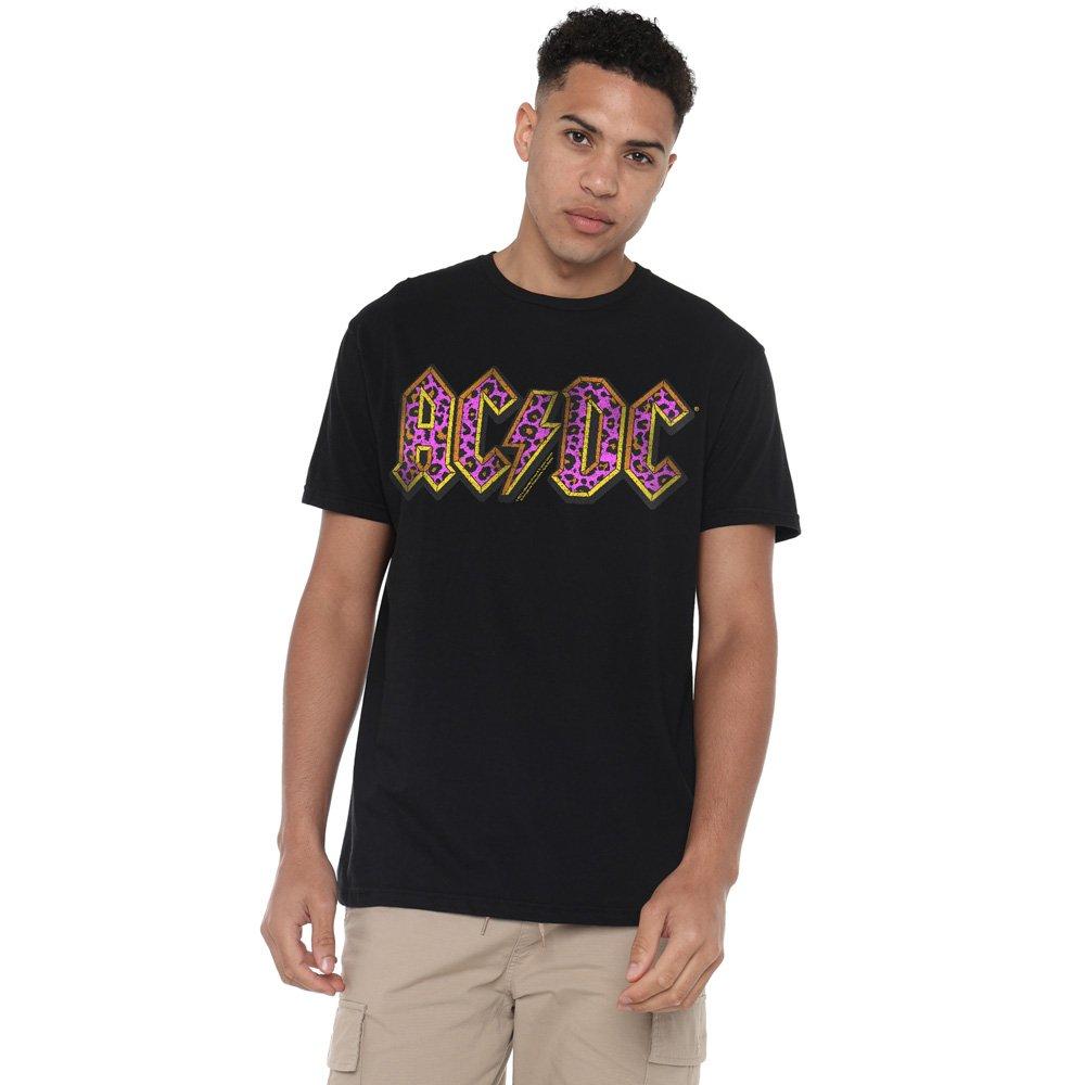 Black - ACDC - AC DC Animal Print Unisex T Shirt Black - 1