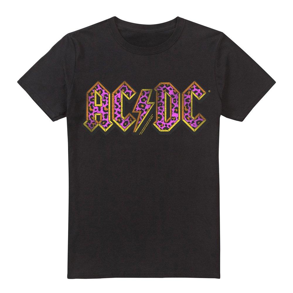 Black - ACDC - AC DC Animal Print Unisex T Shirt Black - 4