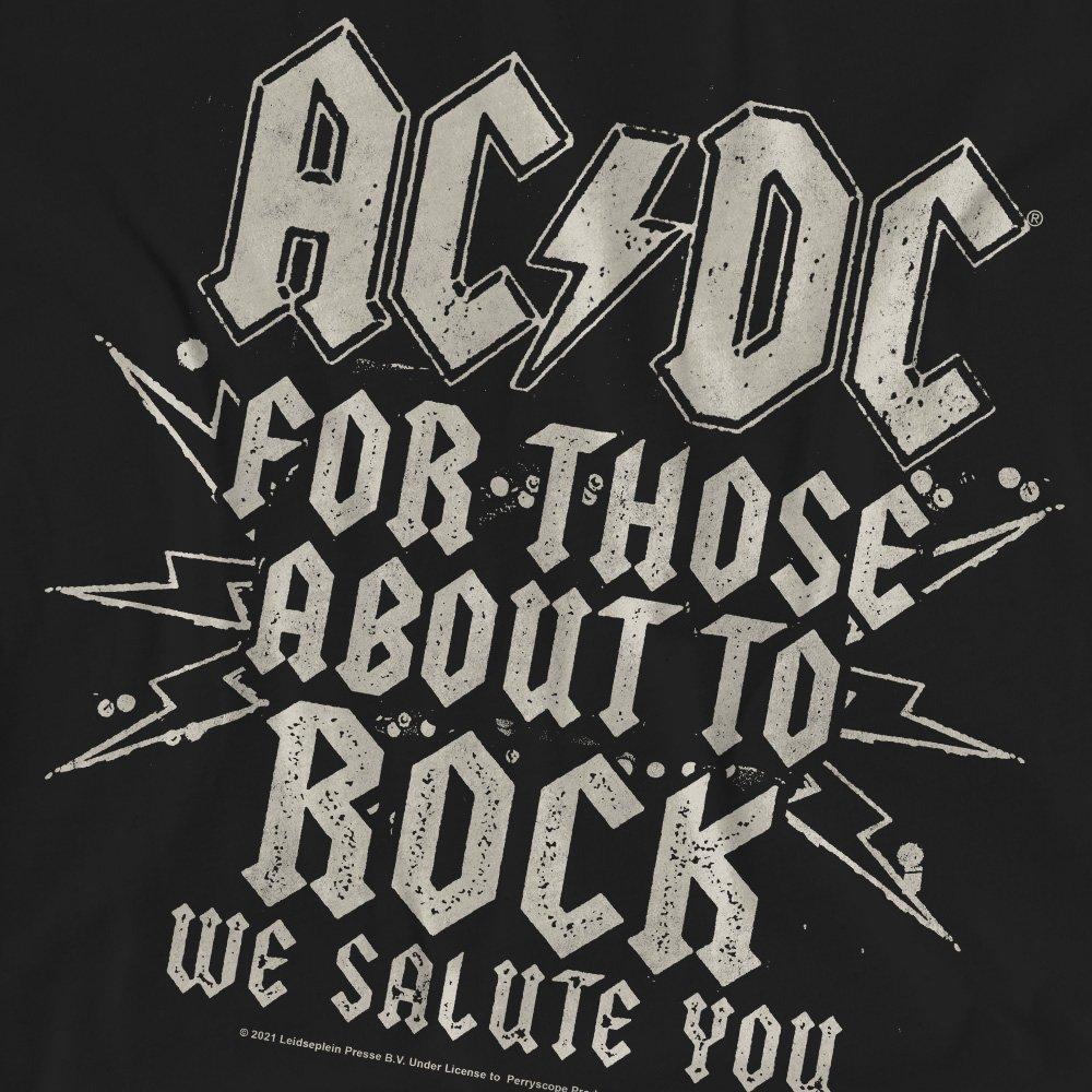 Black - ACDC - AC DC Salute T-Shirt Black - 2