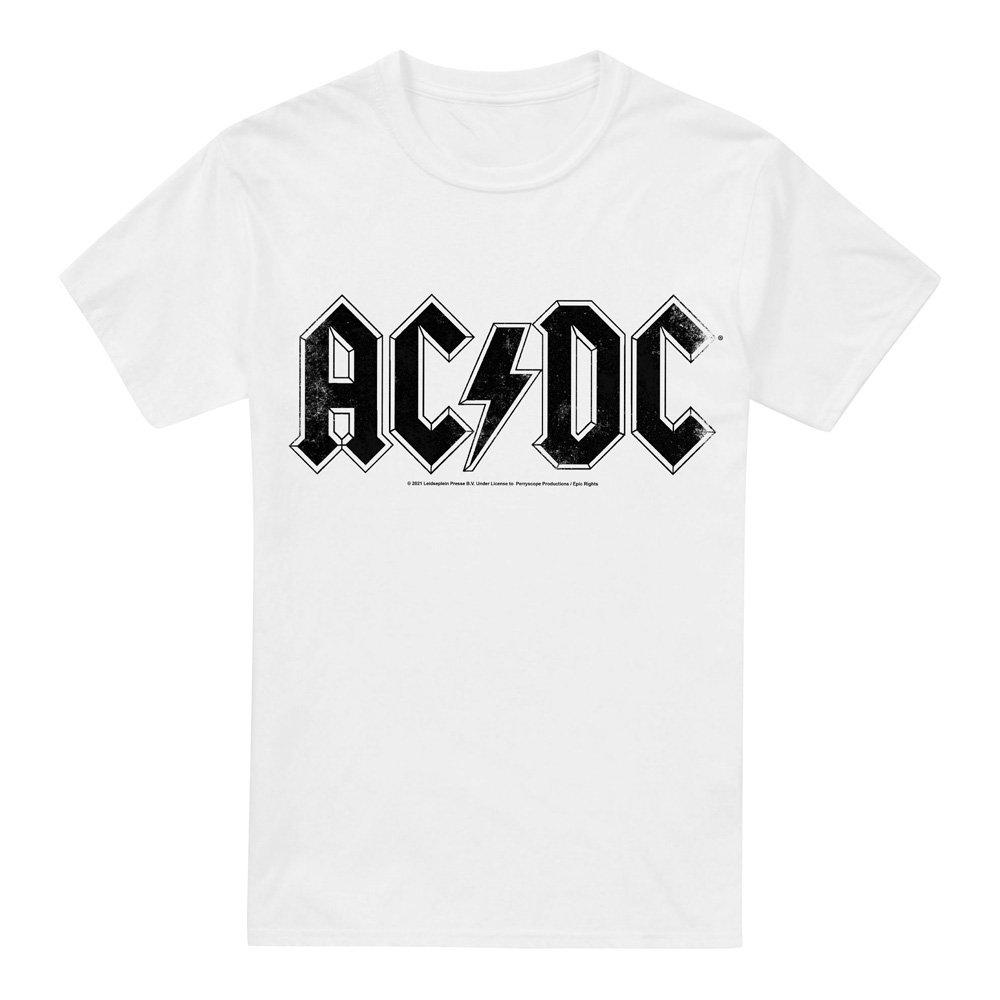 White - ACDC - AC DC Logo Raglan Unisex T Shirt White - 4