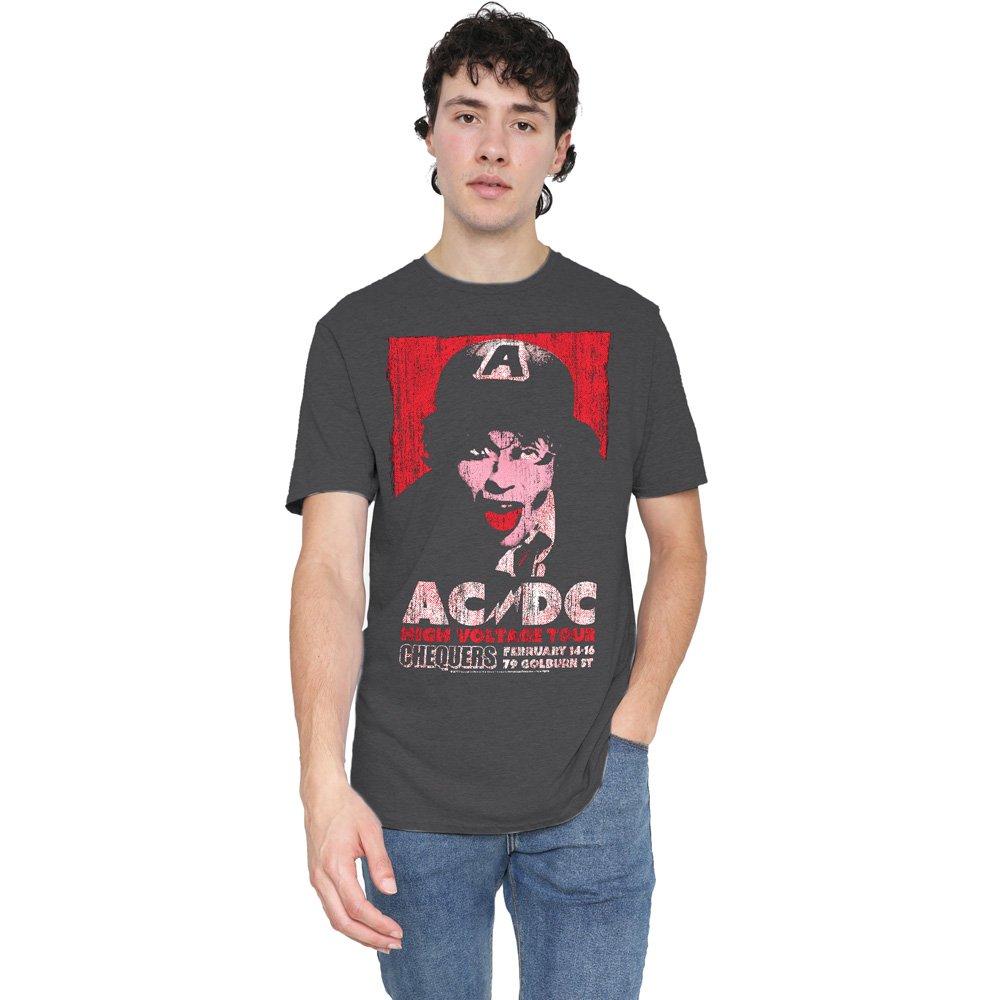 Charcoal - ACDC - AC DC High Voltage Live 1975-Adult Heather Black - 1