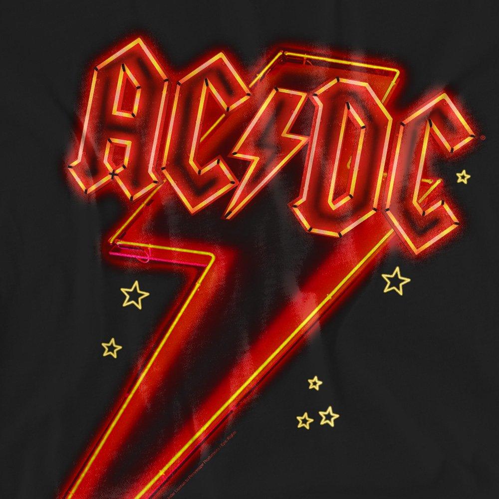 Black - ACDC - AC DC Neon Bolt Ladies T Shirt Black - 2