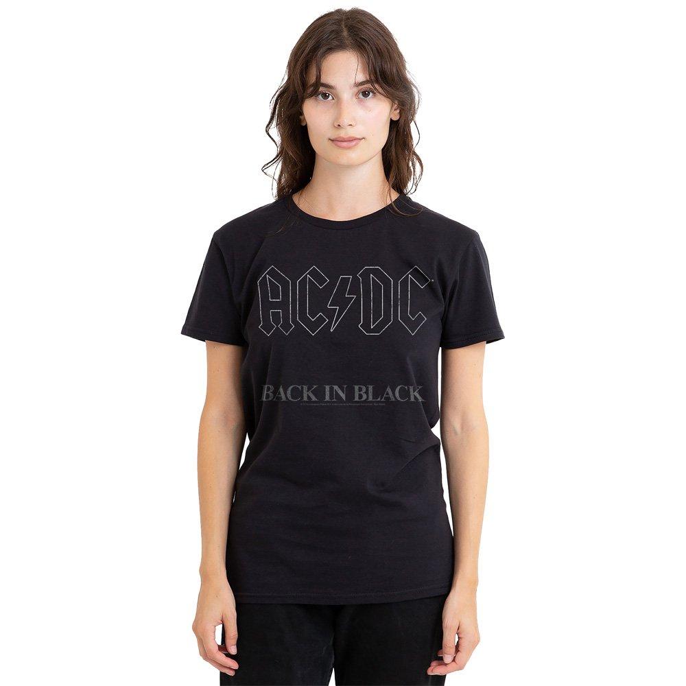 Black - ACDC - AC DC Back In Black S S Ladies T-Shirt Black - 1