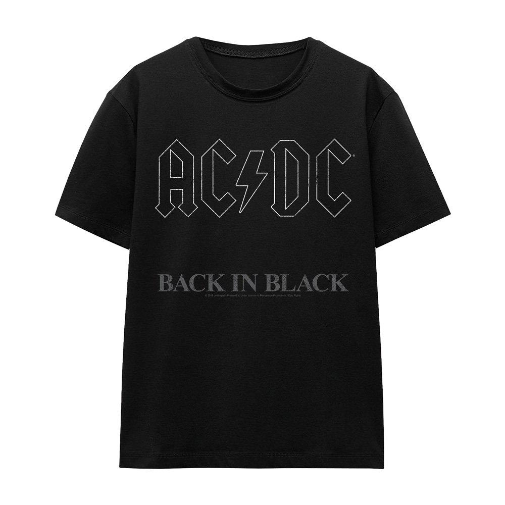 Black - ACDC - AC DC Back In  Black S S Ladies T-Shirt Black - 4
