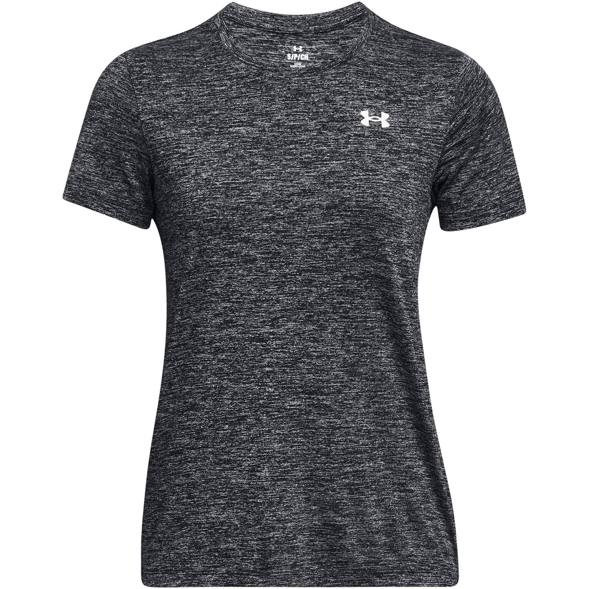 Black Twist - Under Armour - Tech Twist Short Sleeve Womens - 1