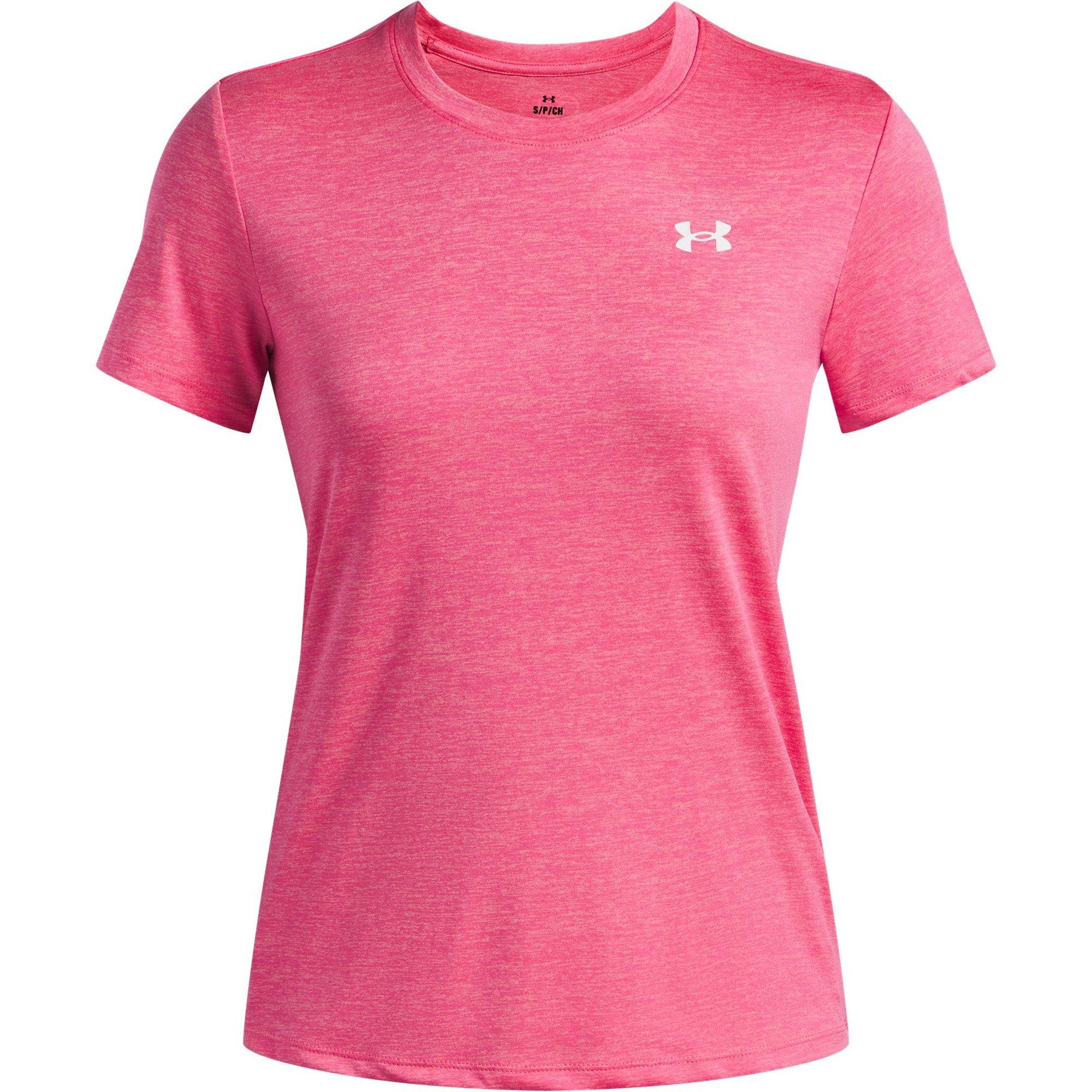Under Armour Women's Tech Twist Short Sleeve - Pink - 10 (S)