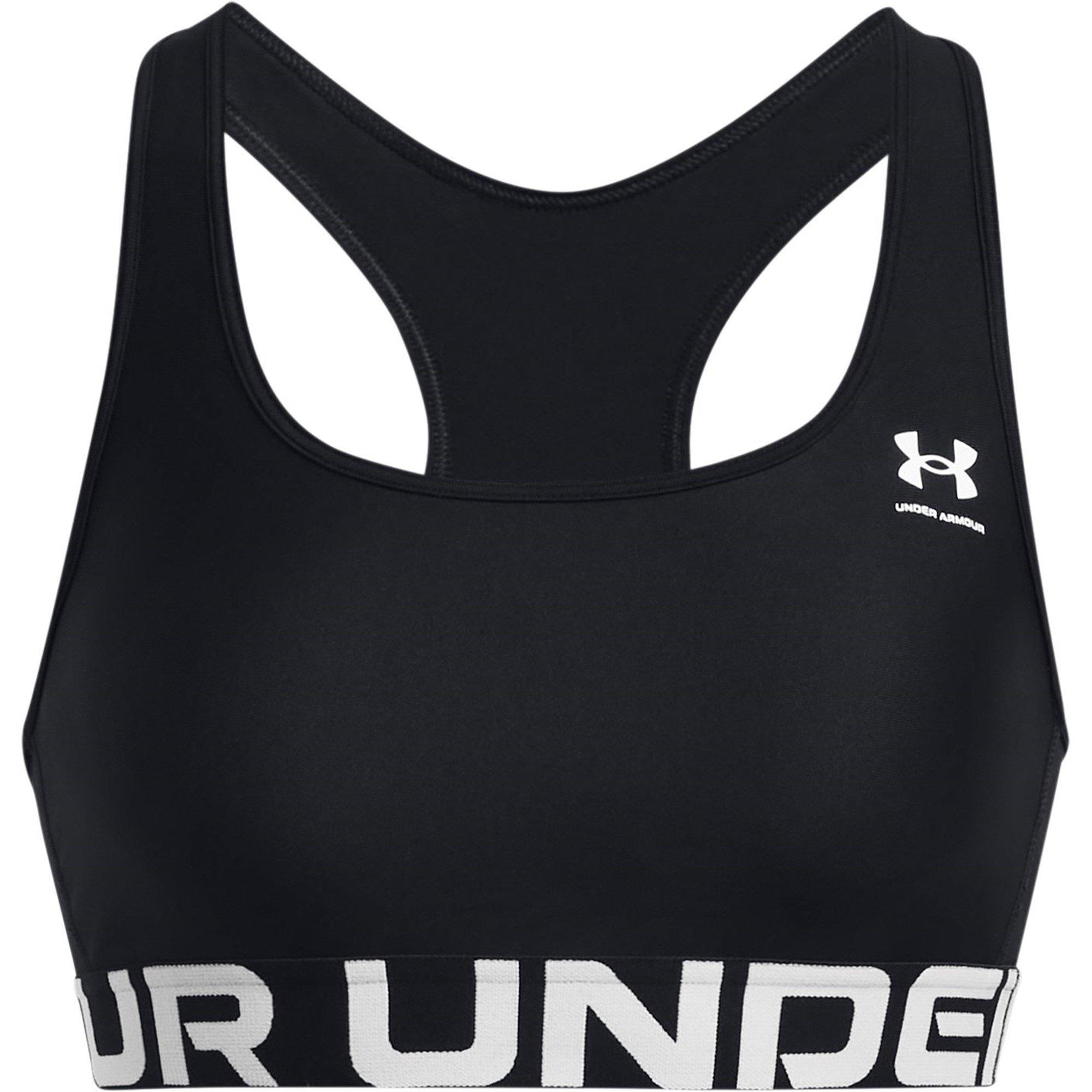 Black - Under Armour - HeatGear® Armour Mid Branded Sports Bra Women' - 1