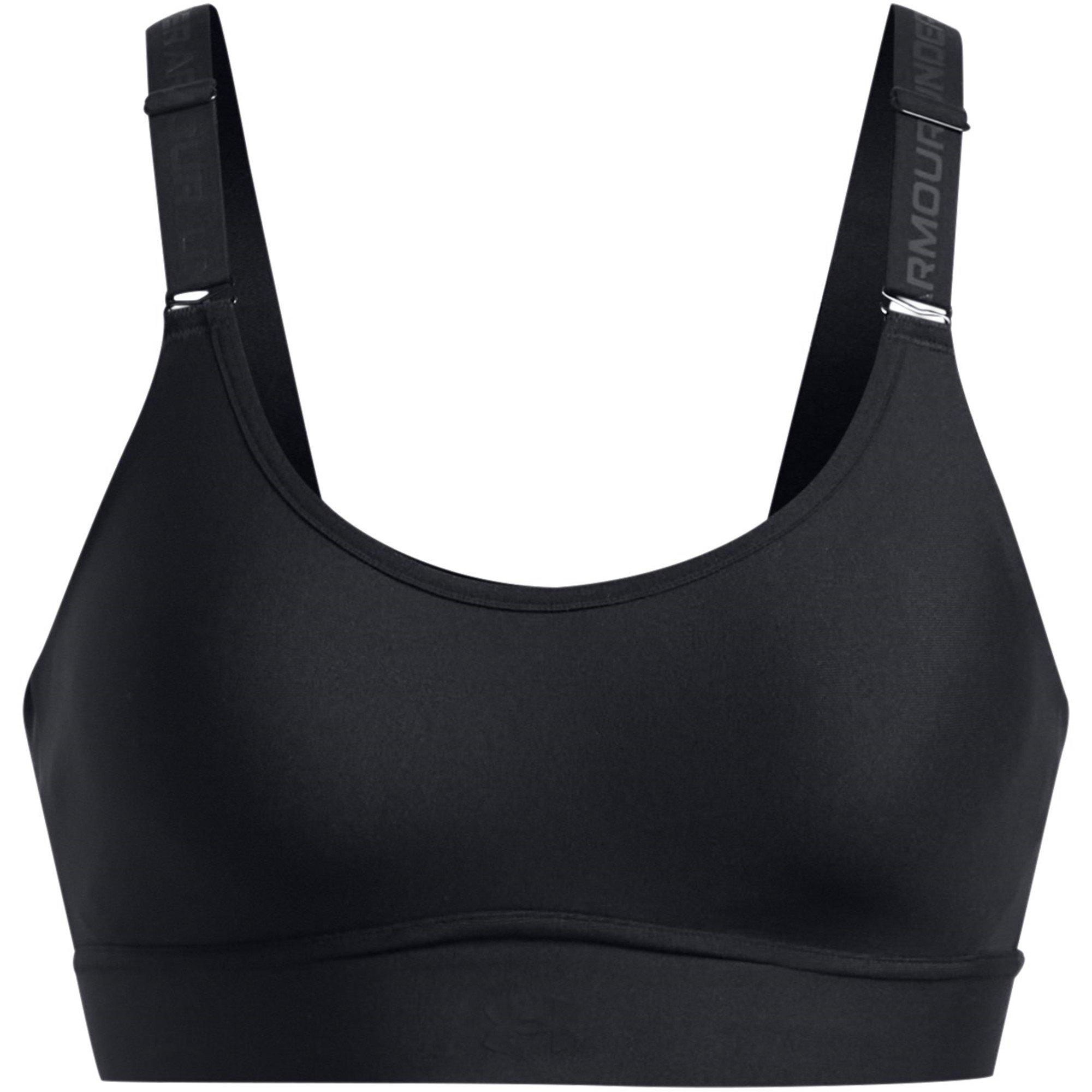 Under Armour Women's Infinity Medium Impact Sports Bra - Black/Black - 8 (XS)