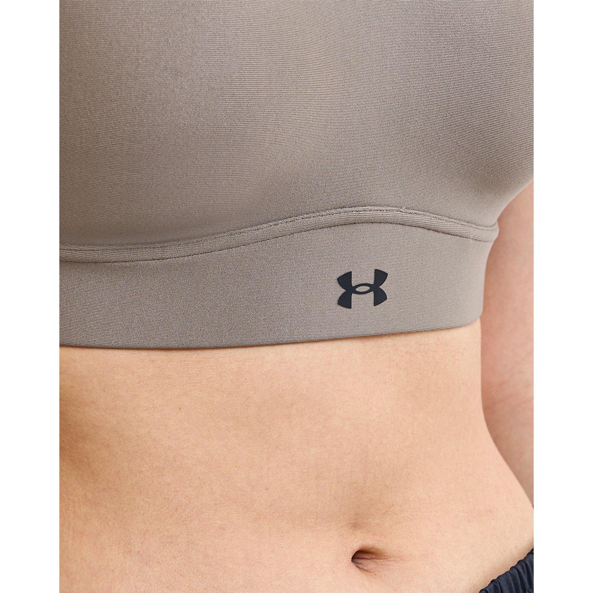 Taupe - Under Armour - Infinity Medium Impact Sports Bra - 9