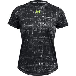 Under Armour long puff-sleeve shirt White PRNT