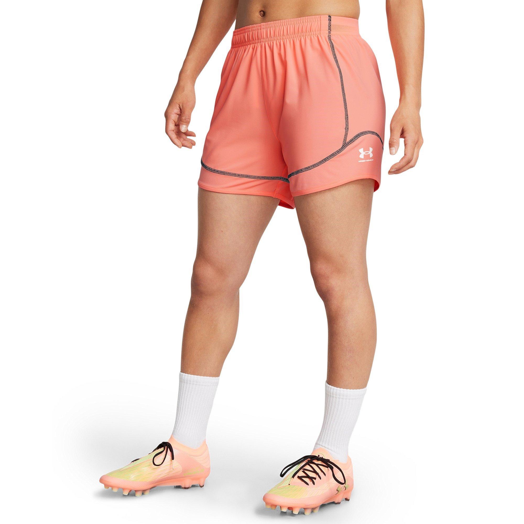 Flare Orange - Under Armour - Challenger Pro Shorts Womens - 2