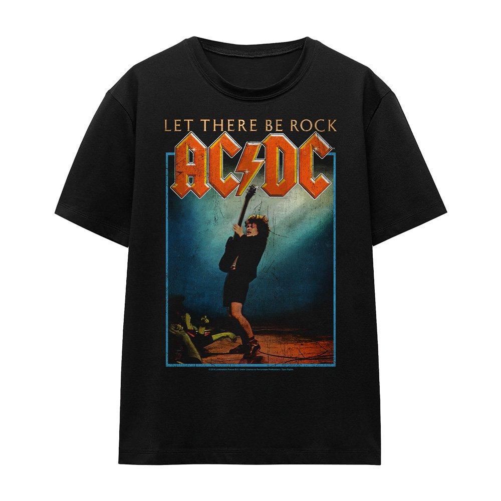 Black - ACDC - AC DC Let There Be Rock Ladies T Shirt Black - 4