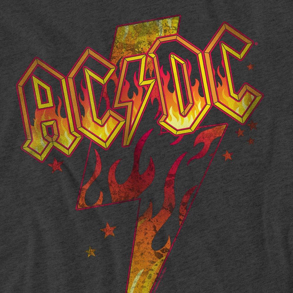 Charcoal - ACDC - AC DC Fire Bolt T-Shirt Charcoal - 2