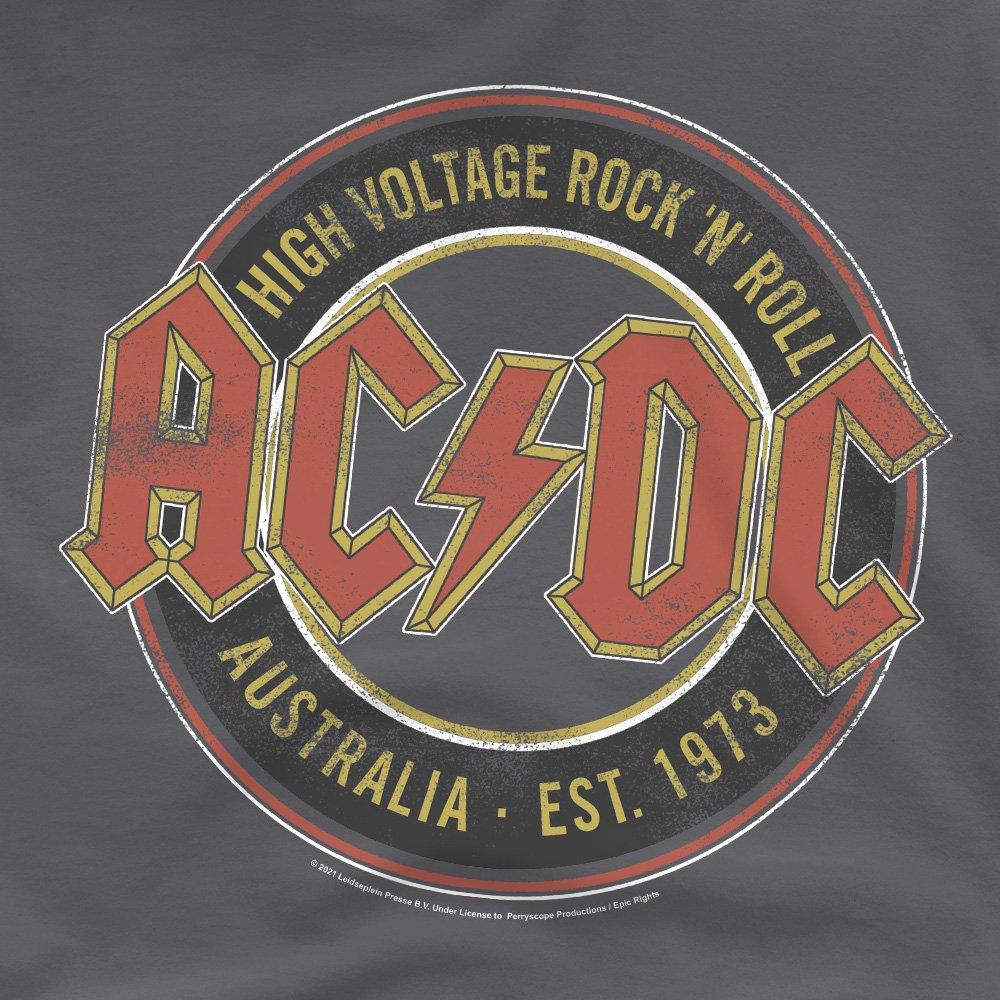 Charcoal - ACDC - AC DC Est. 73 T-Shirt Charcoal - 2