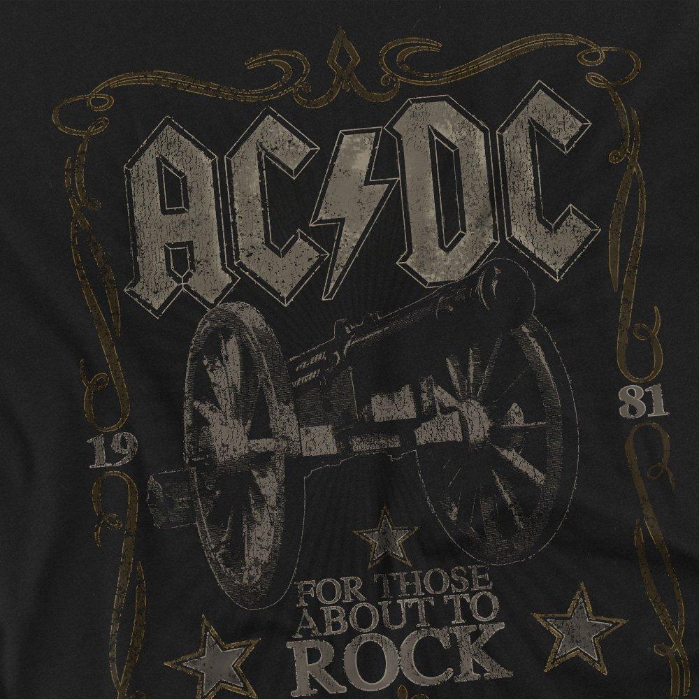 Black - ACDC - ACDC Rock Label Mens Long Sleeve T Shirt Black - 2