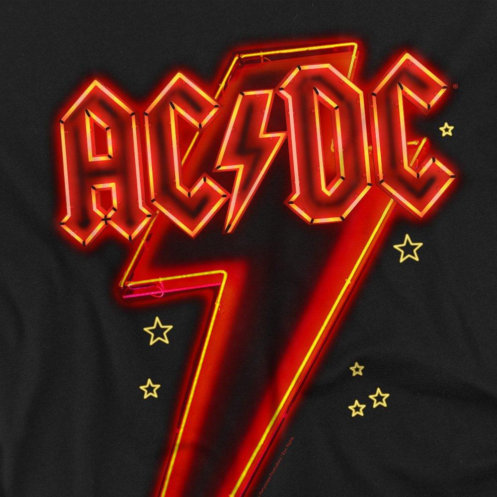 Black - ACDC - AC DC Neon Bolt T-Shirt Black - 2
