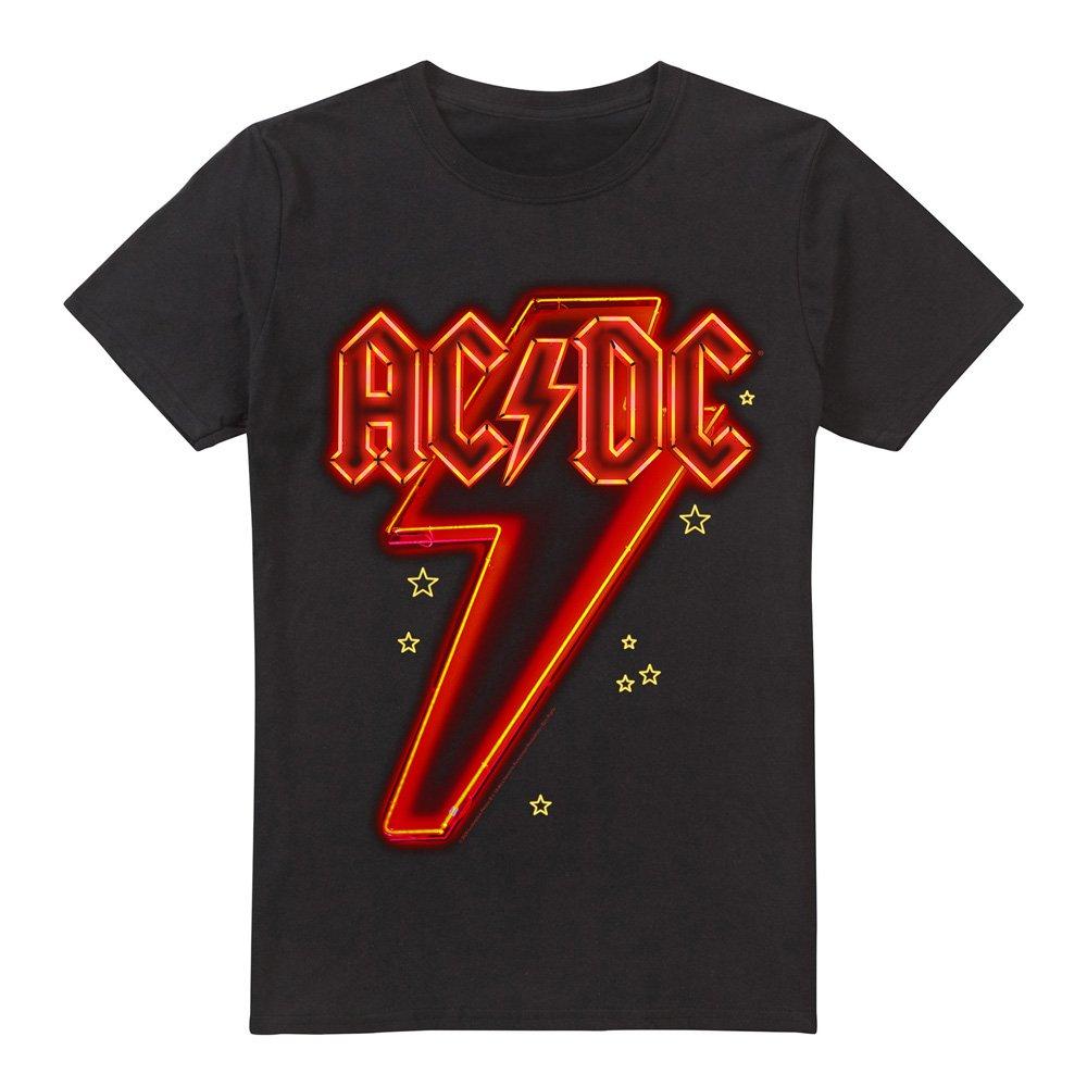 Black - ACDC - AC DC Neon Bolt T-Shirt Black - 4