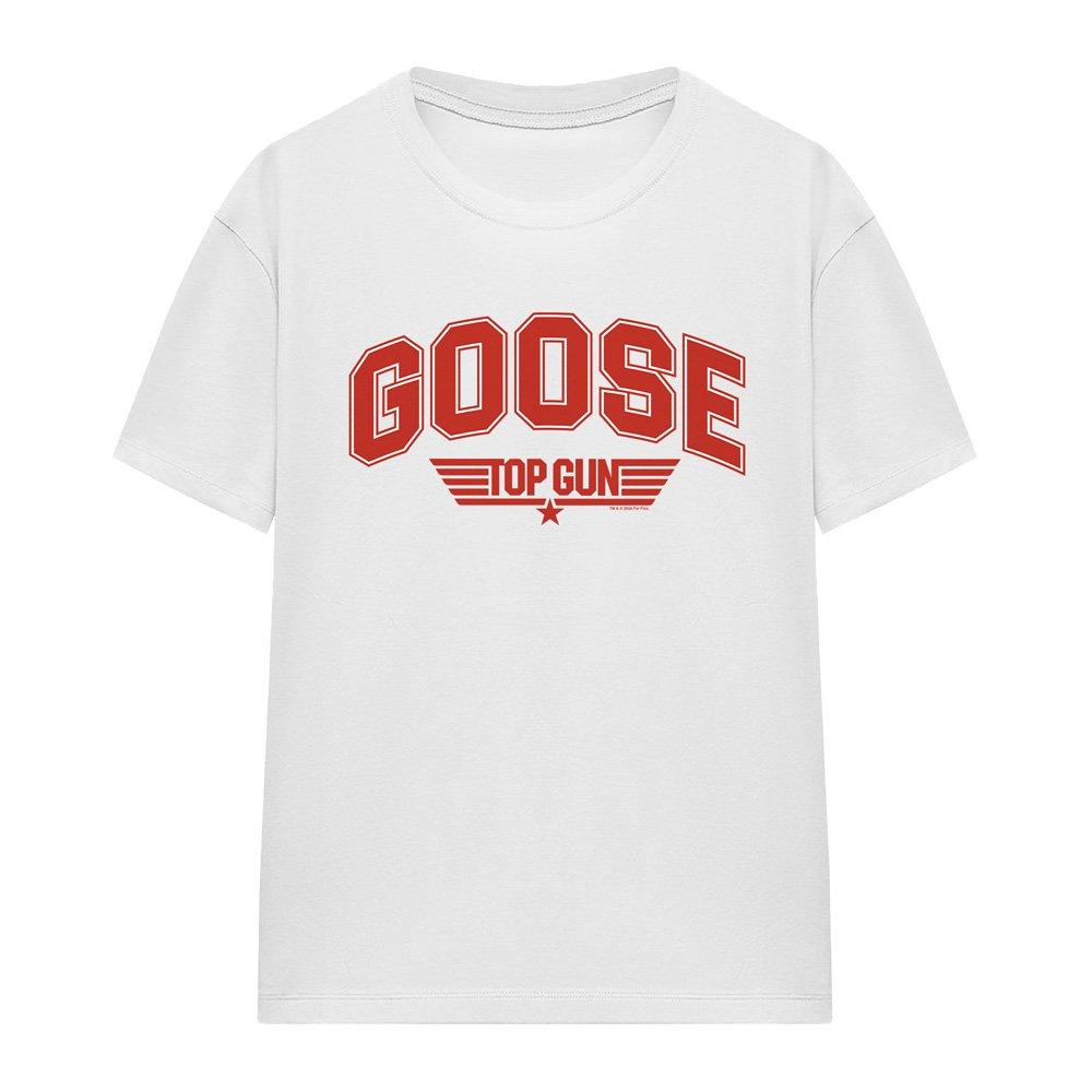 White - Top Gun - Top Gun Goose Varsity T-Shirt White - 4