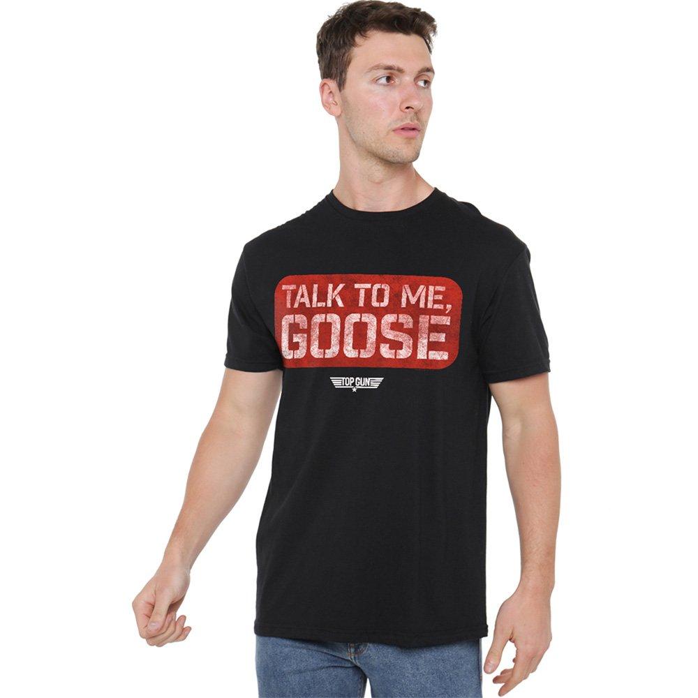 Black - Top Gun - Top Gun Talk To Me Goose Stamp Unisex Adult T Shir - 1