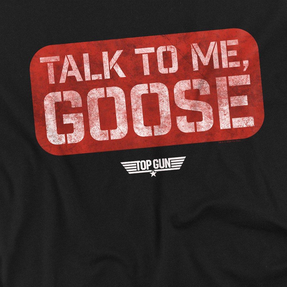 Black - Top Gun - Top Gun Talk To Me Goose Stamp Unisex Adult T Shir - 2