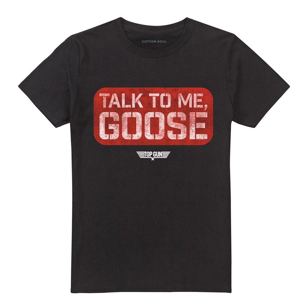 Black - Top Gun - Top Gun Talk To Me Goose Stamp Unisex Adult T Shir - 4