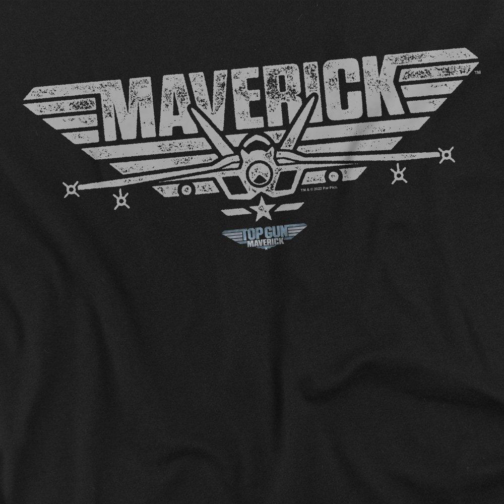 Black - Top Gun - Top Gun: Maverick Plane Logo Long Sleeve T-Shirt - 2