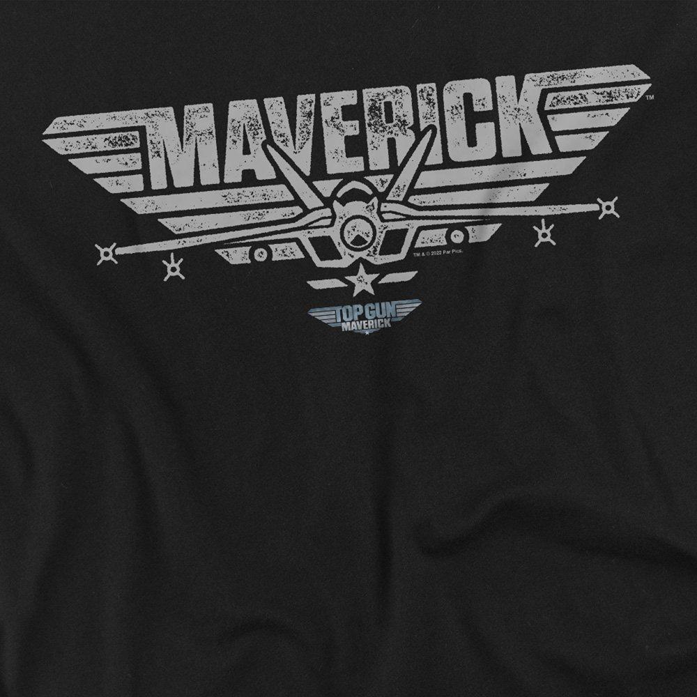 Black - Top Gun - Top Gun: Maverick Maverick Plane Logo T Shirt Bla - 2