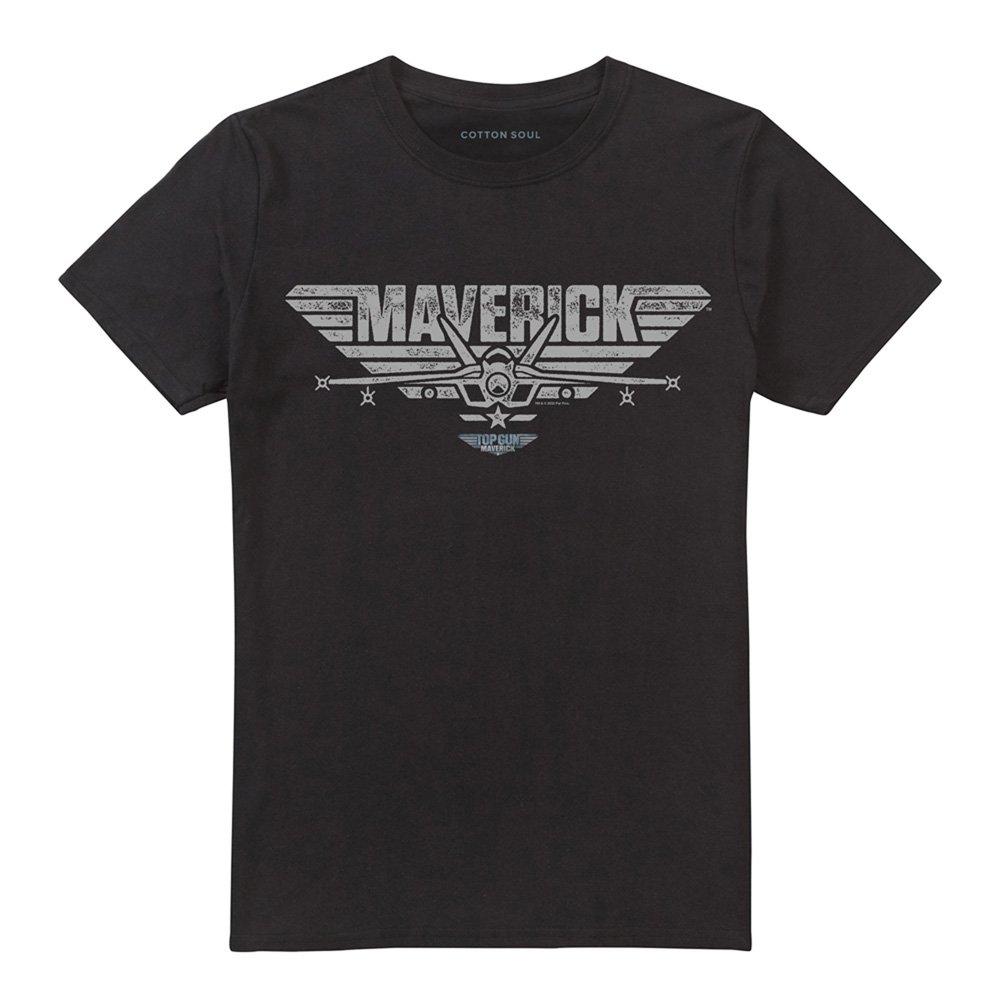 Black - Top Gun - Top Gun: Maverick Maverick Plane Logo T Shirt Bla - 4