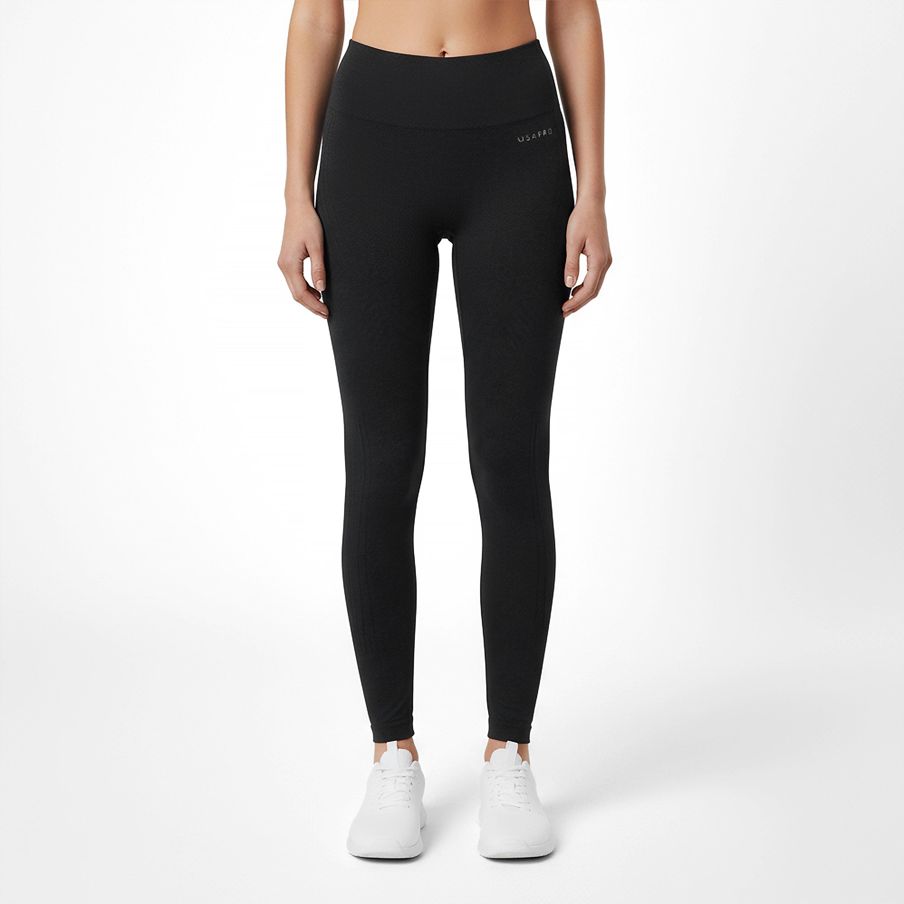 Black - USA Pro - Core High Rise Seamless Tights Womens - 3