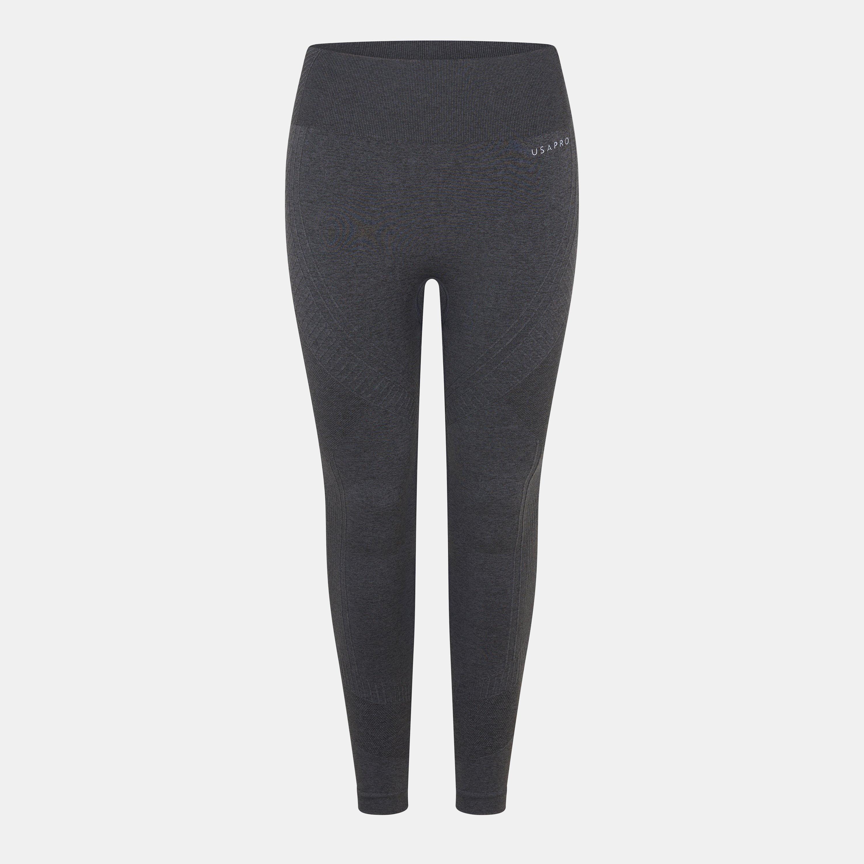 Charcoal - USA Pro - Core High Rise Seamless Tights Womens - 1