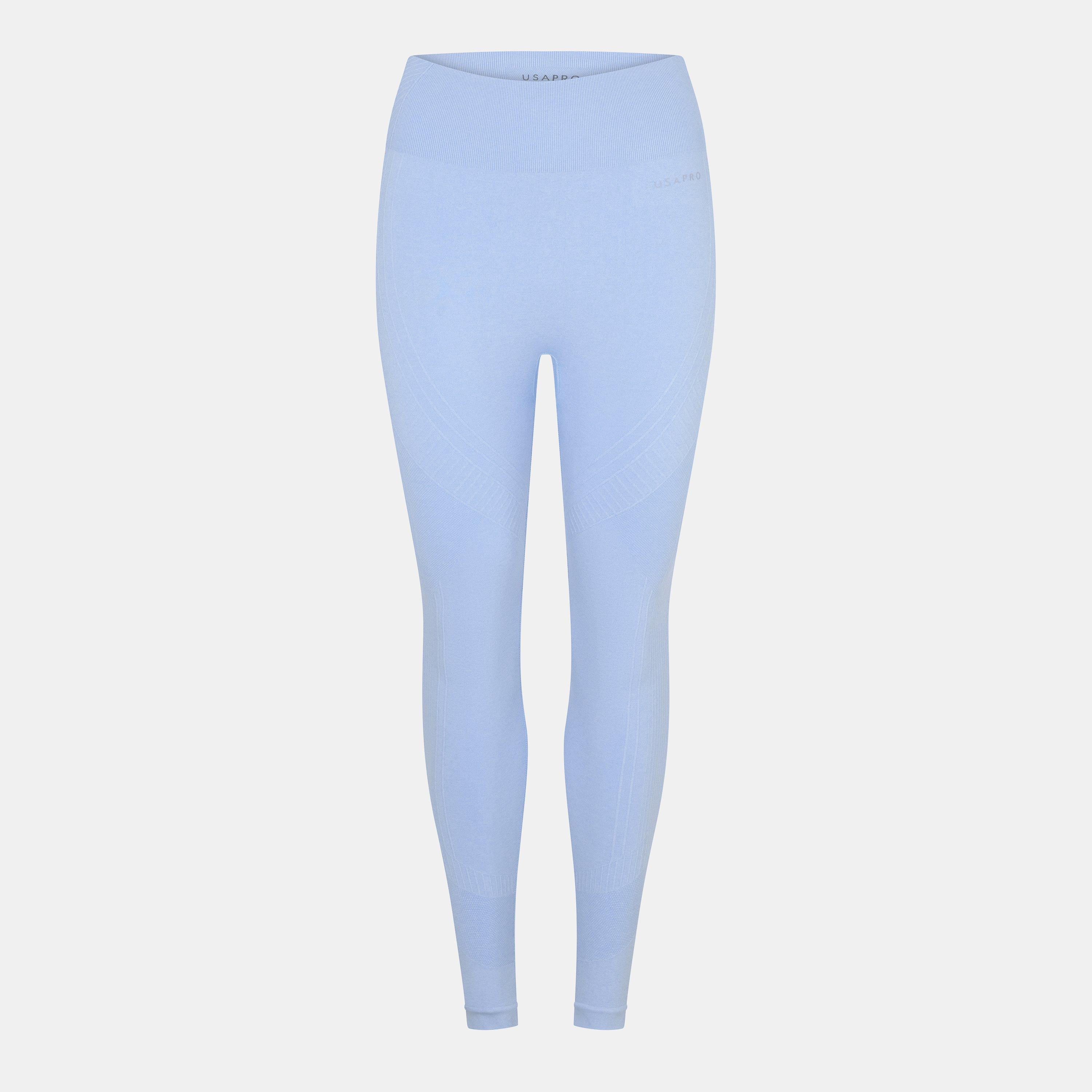 Usa Pro Women's Core High Rise Seamless Tights - Brunera Blue - 16 (44)