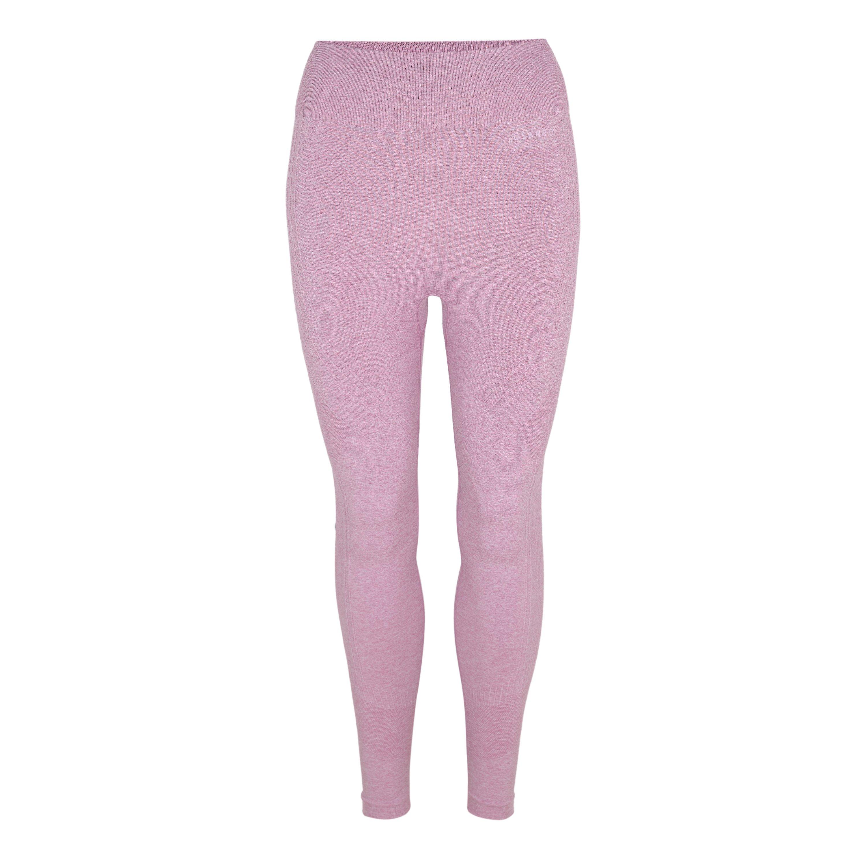 Usa Pro Women's Core High Rise Seamless Tights - Light Pink - 12 (40)