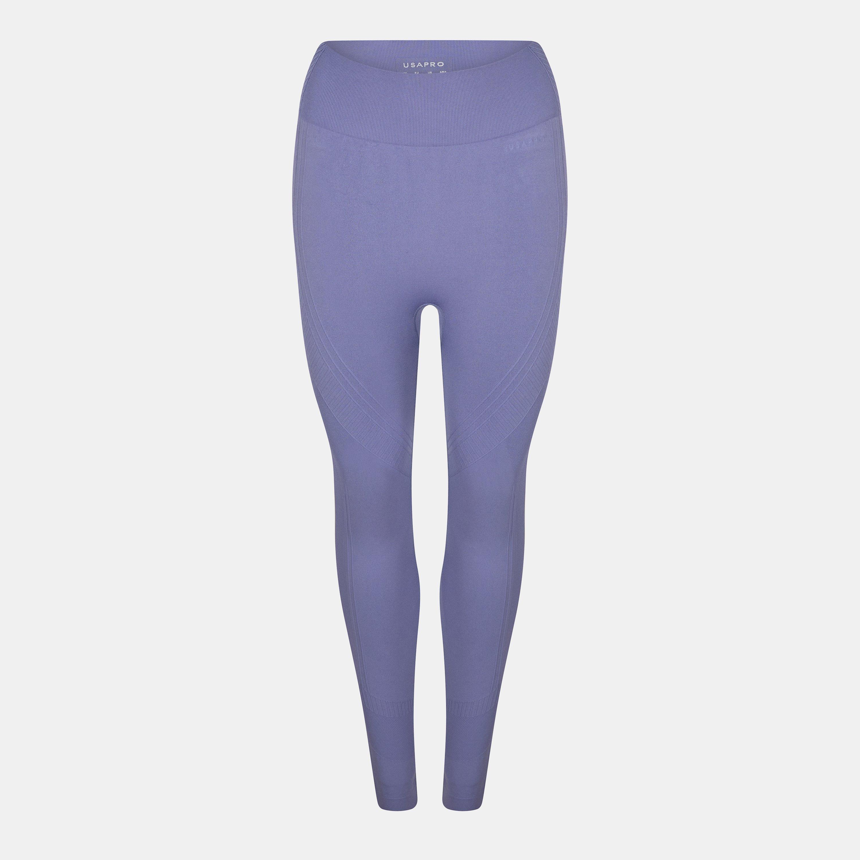Usa Pro Women's Core High Rise Seamless Tights - Lilac Shadow - 14 (42)