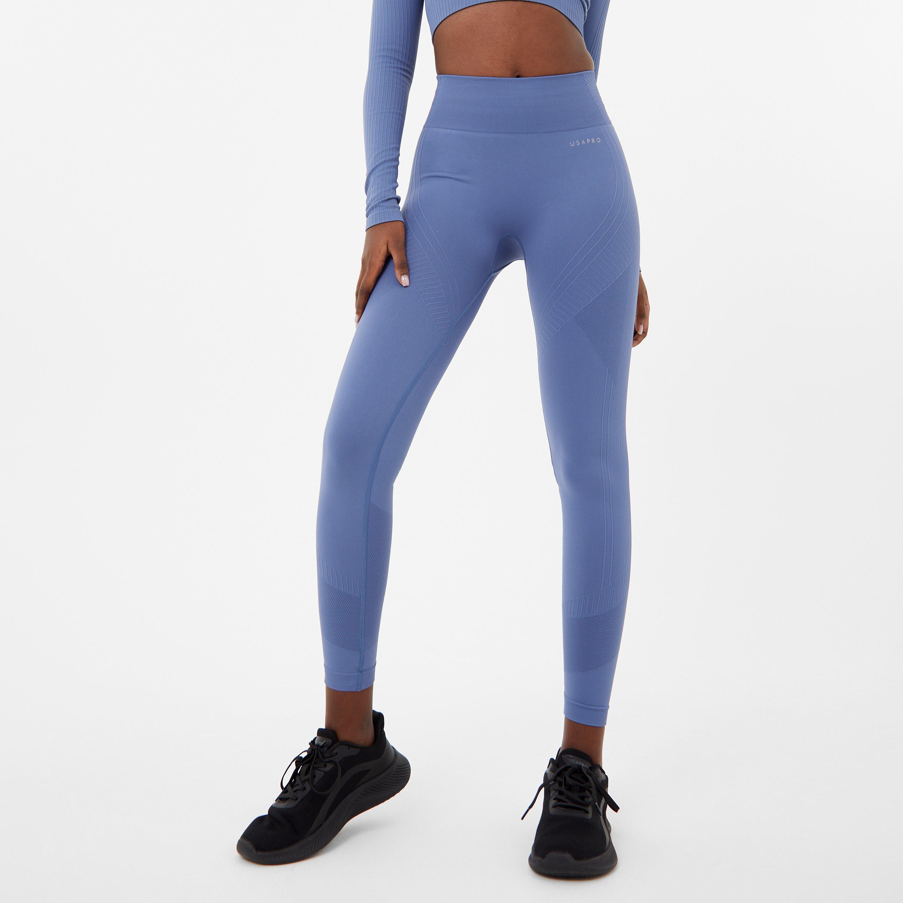 Gymshark Energy Seamless High Waisted Leggings - Sky Blue 1  High waisted  leggings, High waist sports leggings, Fitness fashion