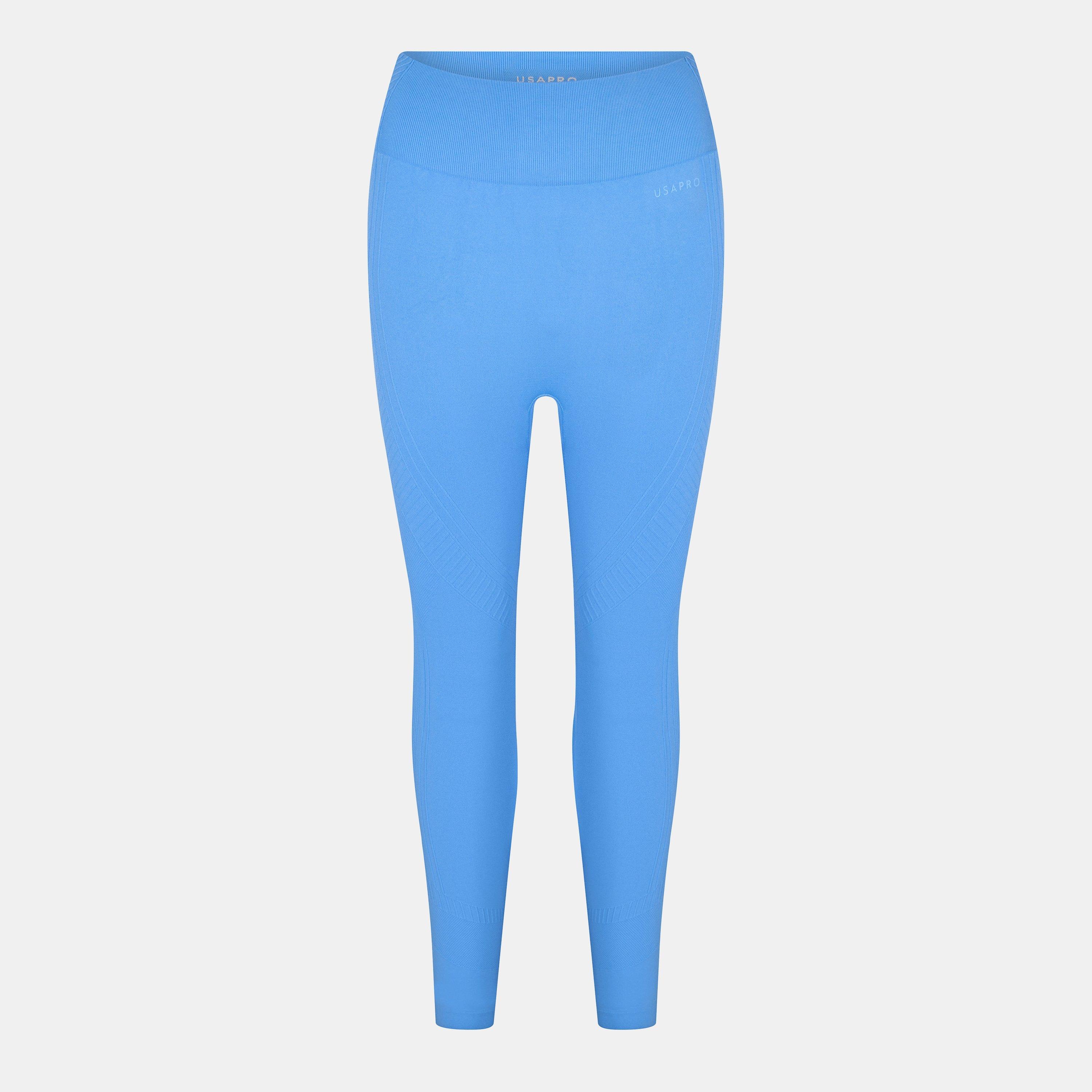 Usa Pro Women's Core High Rise Seamless Tights - Bluebell - 16 (44)