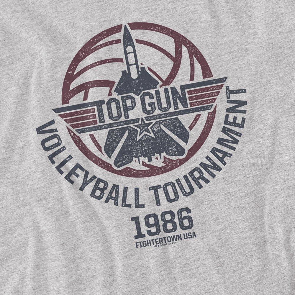 Light Grey - Top Gun - Paramount - Top Gun Volleyball Grey T Shirt Athle - 2