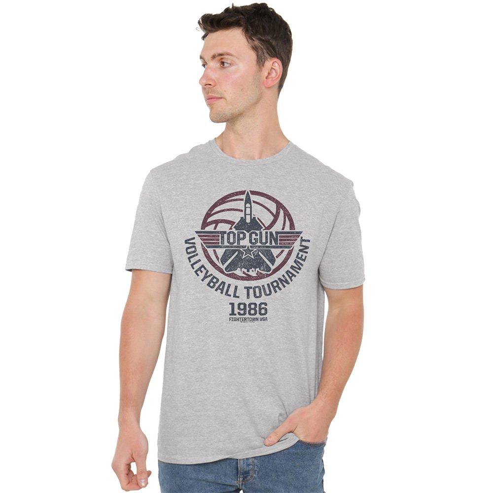 Top Gun Paramount - Top Gun Volleyball Grey T Shirt Athle