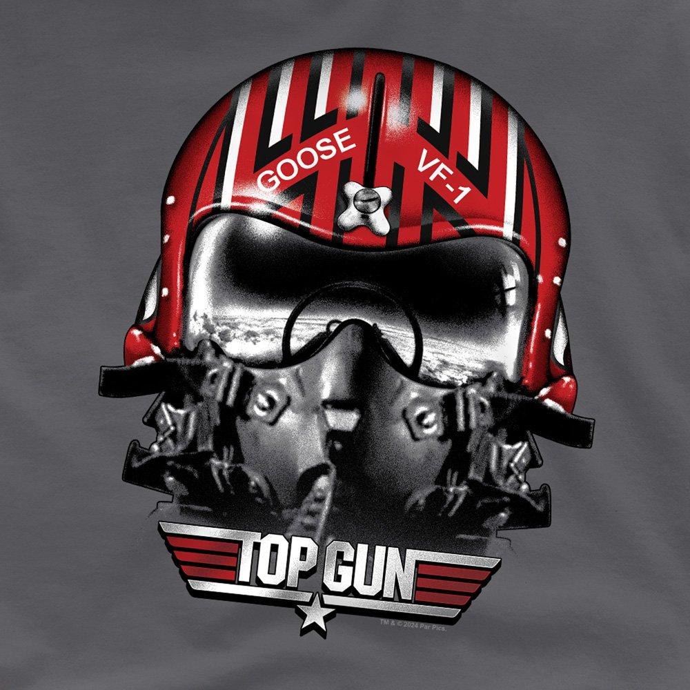 Charcoal - Top Gun - Top Gun Goose Helmet- Unisex T Shirt Charcoal - 2
