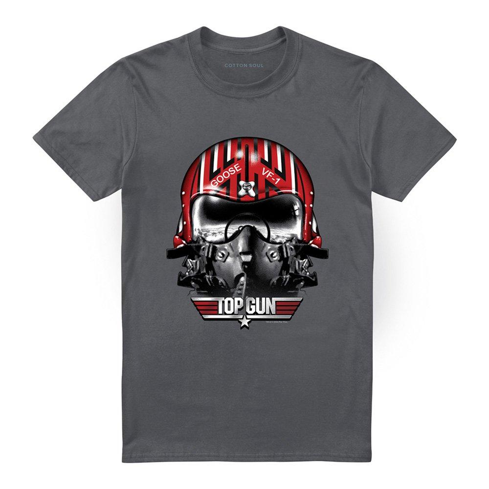 Charcoal - Top Gun - Top Gun Goose Helmet- Unisex T Shirt Charcoal - 4