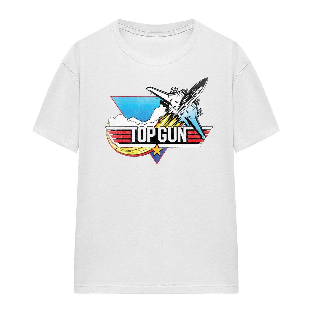 White - Top Gun - Top Gun Jet Swoop Logo T-Shirt White - 4