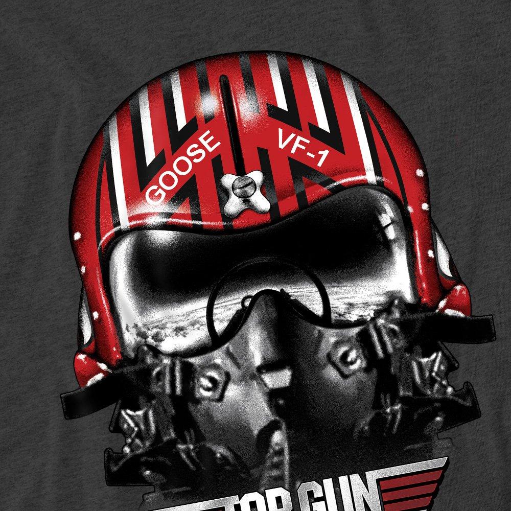 Charcoal - Top Gun - Top Gun Goose Helmet Adult Heather  Charcoal - 2