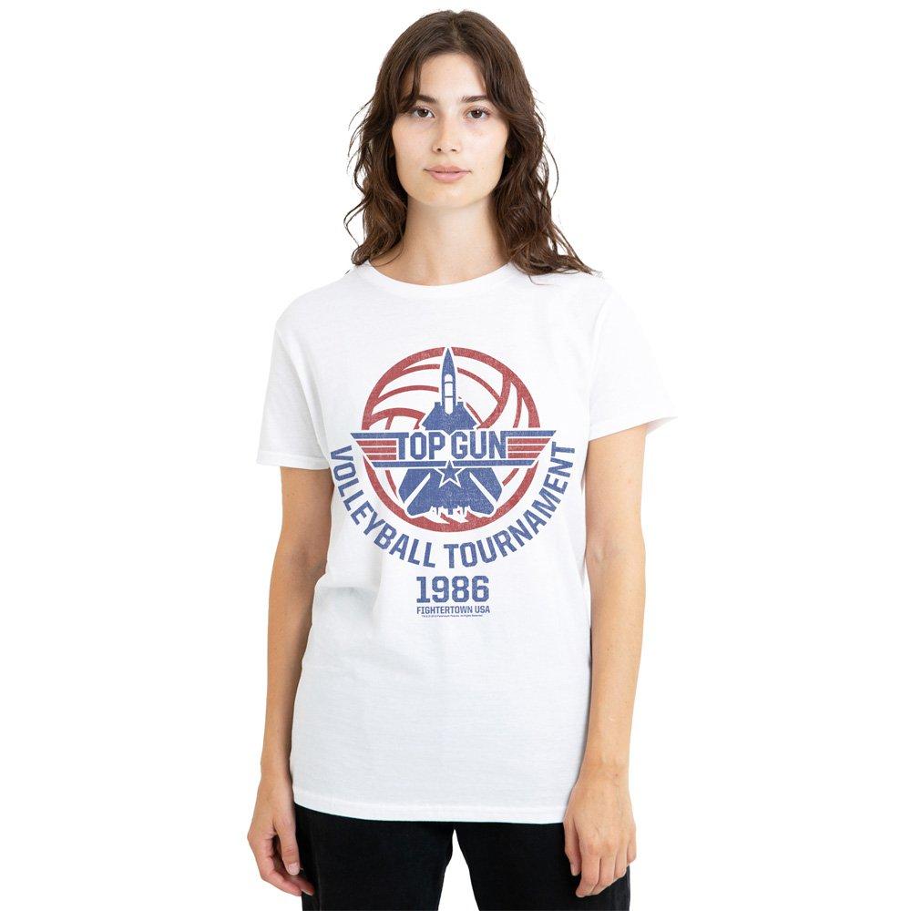 White - Top Gun - Top Gun Volleyball Tournament Ladies T Shirt Whit - 1
