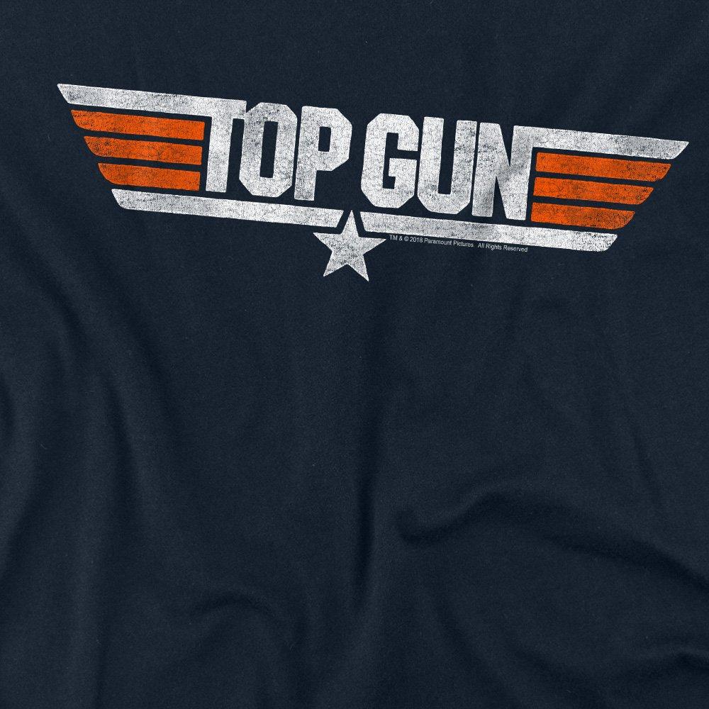 Navy - Top Gun - Top Gun Distressed Logo Long Sleeve T-Shirt Navy - 2