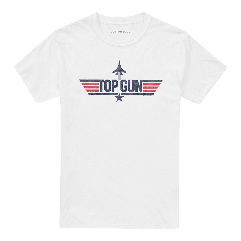 White - Top Gun - Paramount Top Gun Logo  White T-Shirt White - 4
